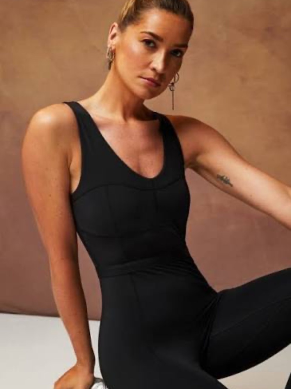 Fabletics Motion365+ black jumpsuit size L - Picture 2 of 8